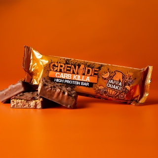 ภาพขนาดย่อของภาพหน้าปกสินค้าGrenade High Protein Bar Jaffa Quake Chocolate Orange 60g เกรนเนต โปรตีนบาร์รสช็อคโกแลตและส้ม ขนมคลีน 60g จากร้าน foodvariety บน Shopee