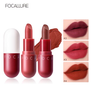 Focallure  ลิปสติก แคปซูล แบบกันน้ำ มีให้เ ลิปสติก เนื้อแมท กันน้ํา ติดทนนาน