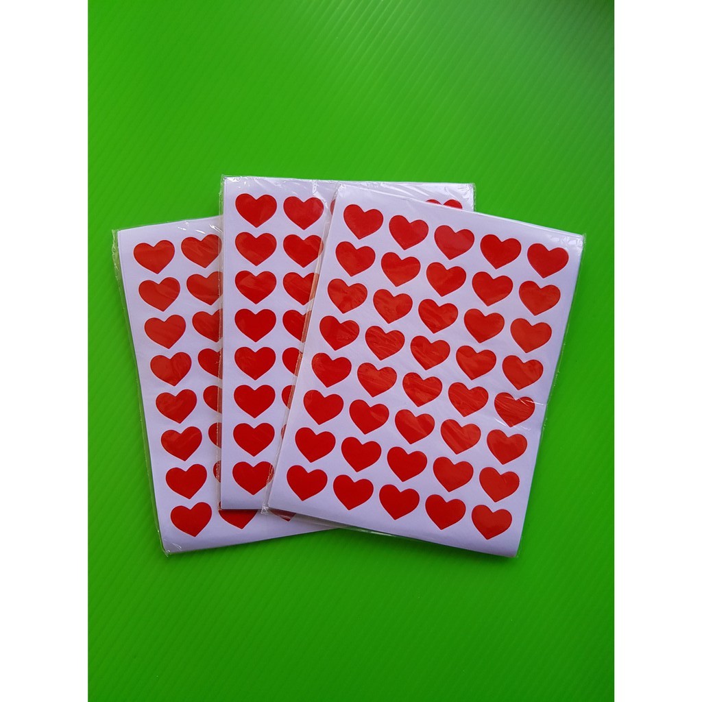 ภาพสินค้า7 บ./แพค สติ๊กเกอร์หัวใจ 40ดวงต่อแผ่น  ️พร้อมส่ง ราคาส่ง สติกเกอร์หัวใจ วาเลนไทน์ ปัจฉิม วันแห่งความรัก จากร้าน ohwowsitthiphum บน Shopee ภาพที่ 3