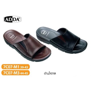 B7C07 ADDA รองลำลอง รองแตะแบบสวม สำหรับผู้ชาย พื้นพียู AD 7C07