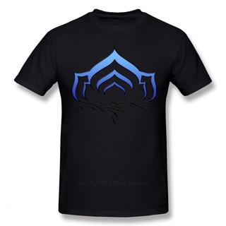 [COD]เสื้อยืดแขนสั้น ผ้าฝ้าย พิมพ์ลาย Warframe Lotus Symbol น่ารัก เหมาะกับเดินชายหาด สําหรับผู้ชาย