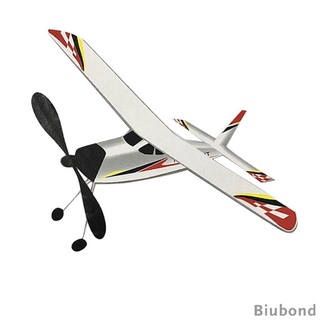Rubber Band Elastic Powered Glider Airplane Toy Outdoor Flying Machine Kit