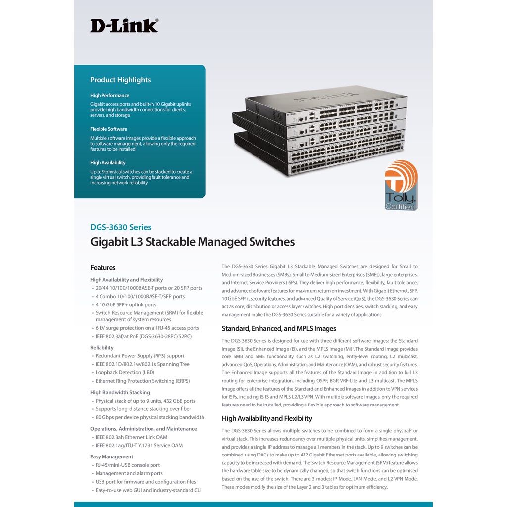 d-link-28-port-layer-3-stackable-managed-poe-gigabit-switch-dgs-3630-28pc-ของแท้รับประกันตลอดอายุการใช้งาน