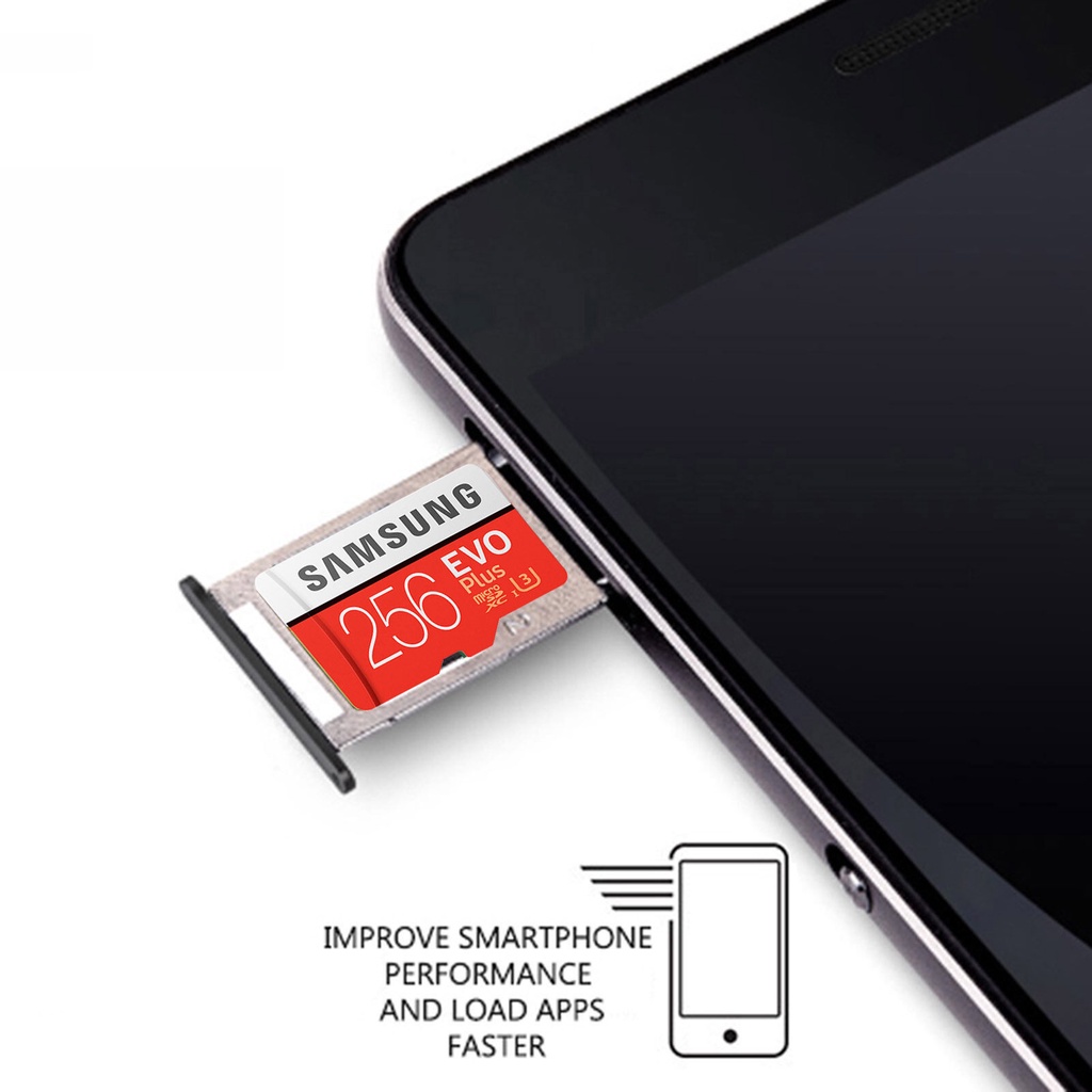 เมมโมรี่การ์ด SAMSUNG Micro SDXC/HC 32GB 64GB 128GB 256GB Class 10 EVO ...