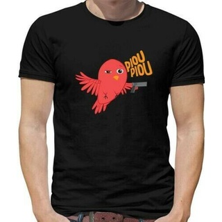 เสื้อยืด พิมพ์ลาย Piou BIRD s - BIRD - Gun - Gangster สําหรับผู้ชาย 186866