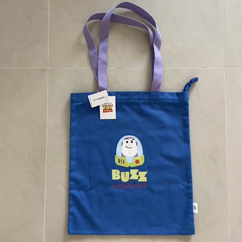 Miniso, Bags, Limited Edition Nwt Kawaii Toy Story Buzz Lightyear Canvas  Tote Bag