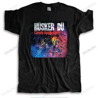 [S-5XL] 【ขายดี】Gildan เสื้อยืดลําลอง ผ้าฝ้าย 100% พิมพ์ลาย Husker Du Zen Candy Aplle สีเทา สีดํา แฟชั่นฤดูร้อน สําหรับผู