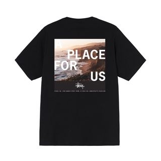 เสื้อยืดพิมพ์ลายแฟชั่น เสื้อยืด พิมพ์ลาย STUSSY PLACE FOR US