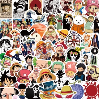 สติ๊กเกอร์พีวีซีกันน้ําลายการ์ตูน One Piece 50ชิ้น