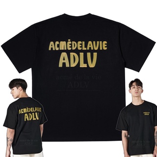 เสื้อยืดผ้าฝ้ายพิมพ์ลายขายดี แท้100% ADLV เสื้อยืด ผลิตในเกาหลี (MARKER BASIC LOGO )