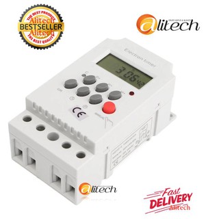 Alitech AC 220V 25A Din Rail Digital Programmable Electronic Timer Switch For KG316T-II