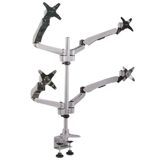 ERGOMOTIVE แขนจับจอ 4 จอ แขน Spring แบบยึดโต๊ะ รองรับจอสูงสุด 27" Monitor Arm รหัสรุ่น EM65159