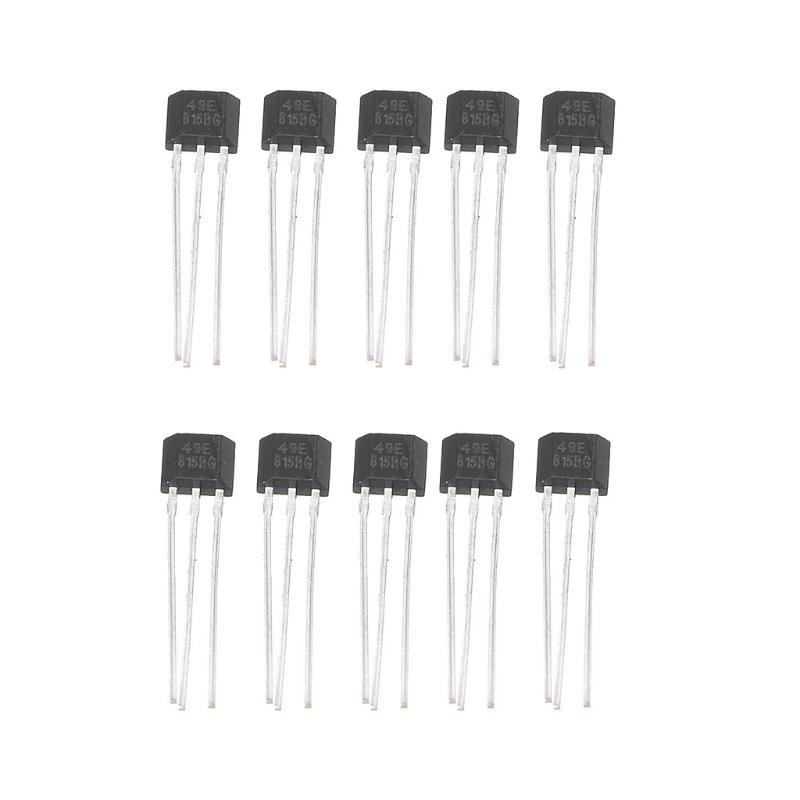 100pcs 49E Hall Element Sensor – OH49E SS49E Linear Hall Effect Switch For DIY Electronics