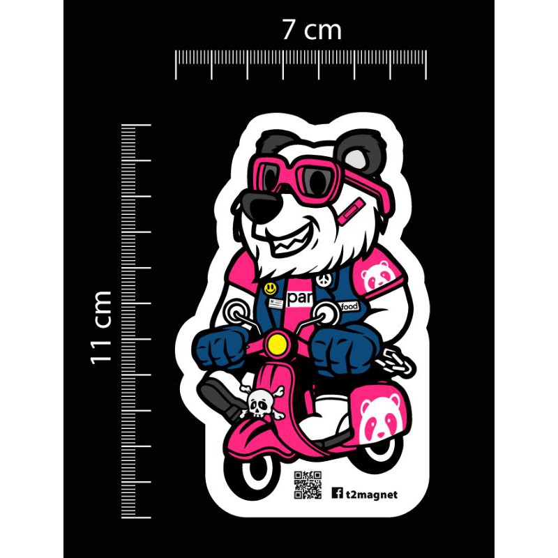 สติ๊กเกอร์ ไรเดอร์ แพนด้า PANDA RIDER STICKER | Shopee Thailand