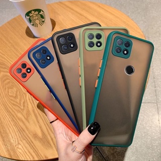 [ ส่งจากไทย ] Case OPPO A16K  เคสกันกระแทก ปุ่มสีผิวด้าน ขอบนิ่มหลังแข็ง กันรอยกล้อง OPPO A16K พร้อมส่ง