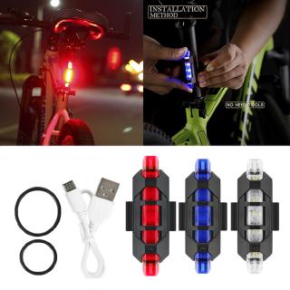 BUCKLOS ไฟจักรยานไฟท้ายจักรยานเตือนความปลอดภัยโคมไฟ USB ชาร์จกันน้ำจักรยานแสงอุปกรณ์ปั่นจักรยาน