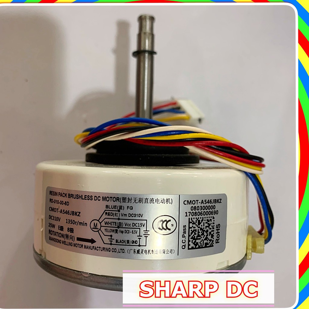 มอร์เตอร์ พัดลมคอล์เย็น แอร์ SHARP DC 25W | Shopee Thailand