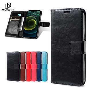 เคสโทรศัพท์มือถือหนัง PU ฝาพับ กันกระแทก พร้อมช่องใส่บัตร และขาตั้ง สําหรับ iPhone 13 12 11 Pro Max Mini ip13 ip12 ip11 2022 4G 5G