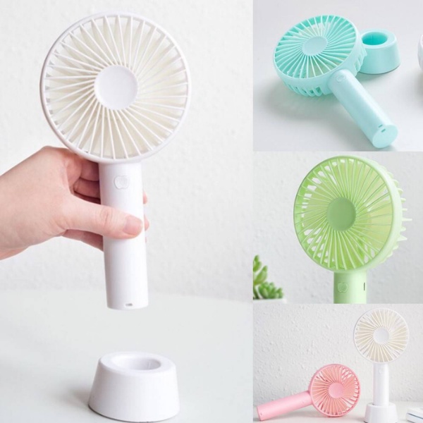 พัดลม-พัดลมพกพา-พัดลม-usb-ชาร์จแบบพกพา-พัดลมตั้งโต๊ะ-ขนาดเล็ก-พัดลมมือถือ-สีพาสเทล-มีฐานตั้งได้-พัดลมมินิ
