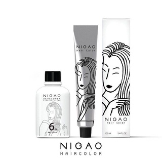 NIGAO Maxx Light Super White ครีมฟอกสีผม นิกาโอะ 6% ครีมฟอกผมพร้อมไฮโดรเจน เพิ่มความสว่างได้ สูงสุดถึง8ระดับ กัดสี ฟอก