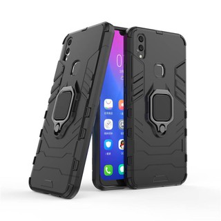 เคส Vivo V9 เคสโทรศัพท์แม่เหล็กกันกระแทกเคสแข็ง Hybrid Armor Shockproof Magnetic Ring Case Stand Cover