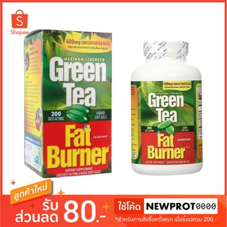 สินค้า Green Tea Fat Burner 400mg Concentrate EGCG กรีนที แฟต เบิร์น (200 Softgel)
