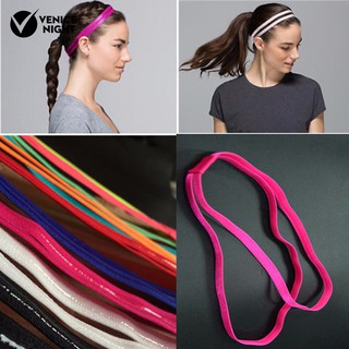 สินค้า Women Girl Double Band Anti-Slip Sports Yoga Elastic Headband Hairband