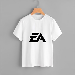 HH Game Logo White - เสื้อยืดลายโลโก้เกมสวยๆ หลายแบบ Unisex เสื้อยืดผ้าฝ้าย