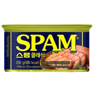 [ของแท้] 스팸클래식 CJ SPAM Classic (แฮมกระป๋อง) 200g - NO CAP