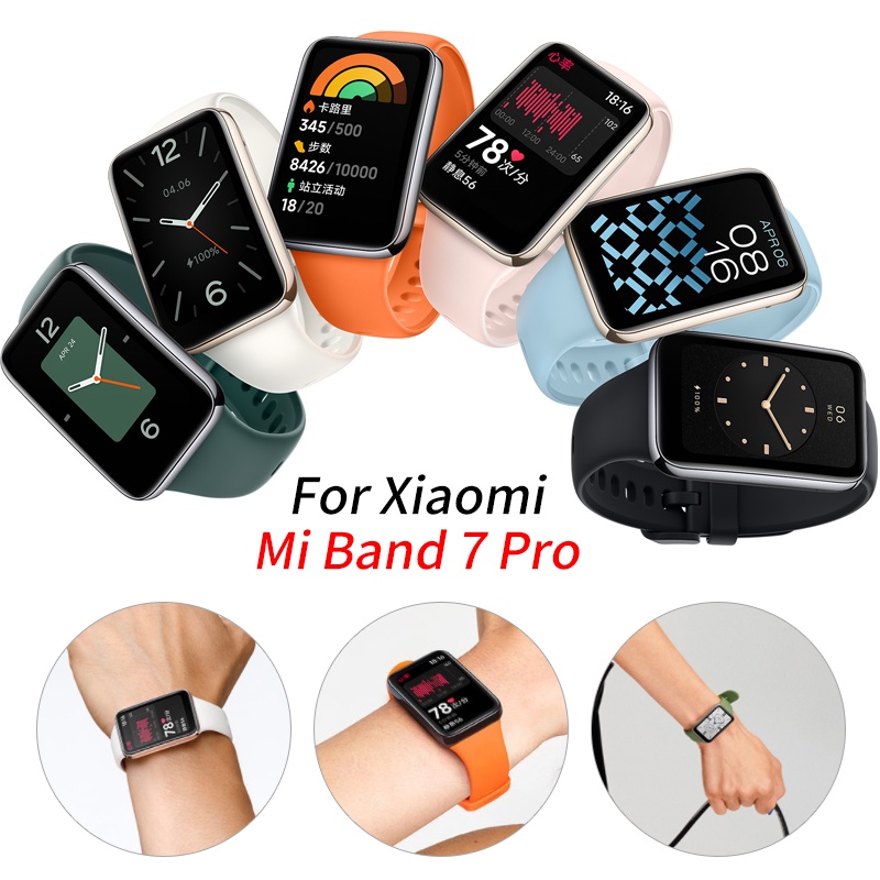 ภาพหน้าปกสินค้าสายนาฬิกาข้อมือซิลิโคน TPU แบบเปลี่ยน สําหรับ Xiaomi Mi Band 7 Pro 7pro Mi Band 7 Pro
