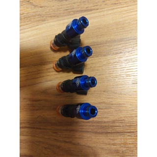 4X Top feed High performance 65mm ev14 E25 E85 High impedance Flow matched fuel injector Blue For Honda หัวฉีด