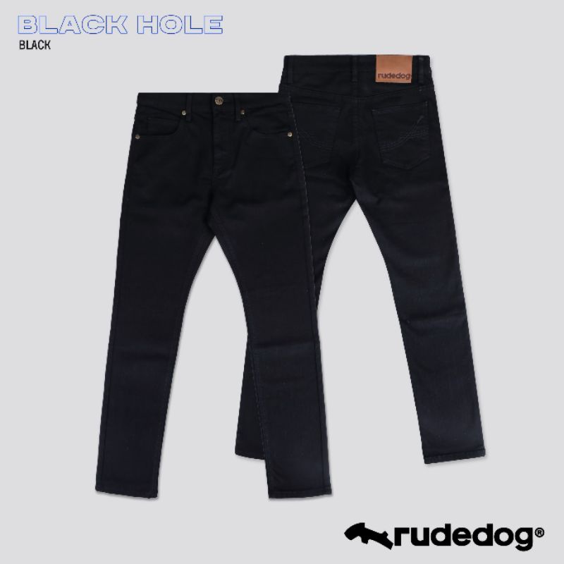 rudedog-กางเกงยีนส์ชาย-รุ่น-black-hole-สีดำ-ราคาต่อตัว