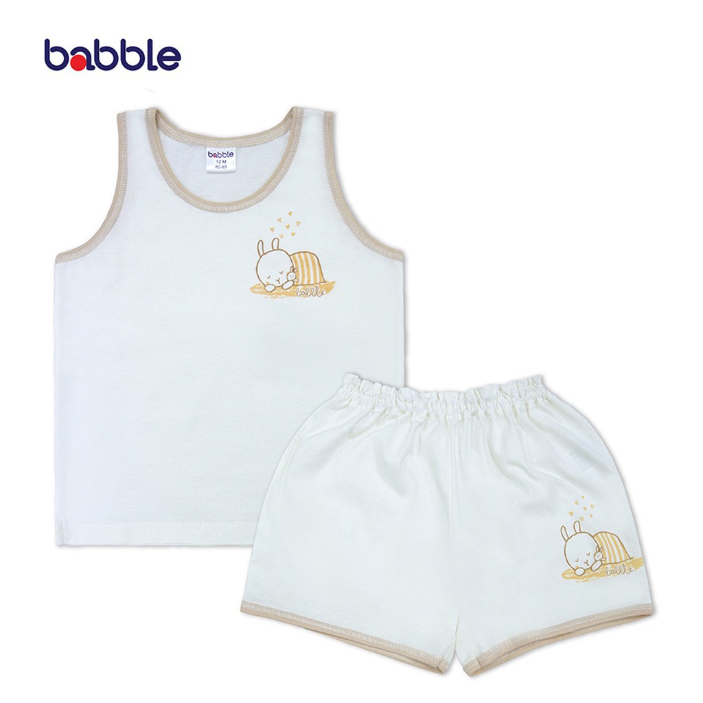 BABBLE ชุดเสื้อกล้ามเด็ก อายุ 3 เดือน ถึง 2 ปี คอลเลคชั่น Rabbit (ออฟ ...