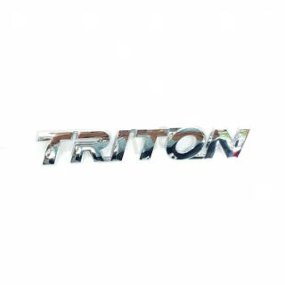 โลโก้คำว่าTRIONสีชุบแปะรถยนต์TRION