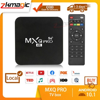 ภาพขนาดย่อของสินค้าTV BOX MXQ Pro 4k Android 10.1 กล่องทีวี 8GB128GB Google Play Youtub กล่อง android box กล่องแอนดรอยด์ทีวี