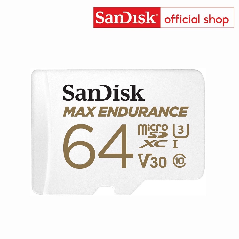 ภาพหน้าปกสินค้าSanDisk MAX ENDURANCE microSD Card, 64GB (SDSQQVR-064G-GN6IA)