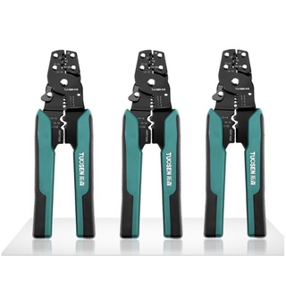 คีม คีมปอกสายไฟ คีมย้ำสายไฟ TUOSEN 8 นิ้วChrome Vanadium Steel Cable Stripping Pliers