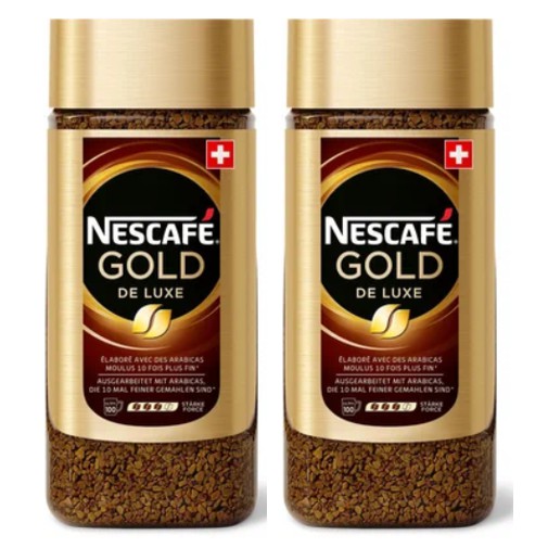 nescafe-กาแฟสำเร็จรูป-ฟรีซ-ดราย-เนสกาแฟ-โกลด์-เดอ-ลุกซ์-คอฟฟี่-ชุดละ-2-ขวด-ขวดละ-200-กรัม-nescafe-gold-de-luxe-instant