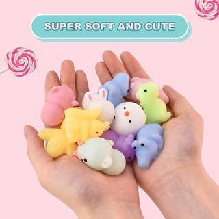 สินค้า NEW 24Pcs/set Mochi Squishy Toys Mini Squishies Kawaii Animal Squishys Party Easter Gifts For Kids Stress Relief Toy