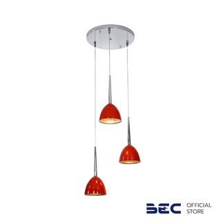 BEC โคมไฟเพดาน โมเดิร์น สีแดง รุ่น HMT-9179-3/Red ขนาด 150 ซม.