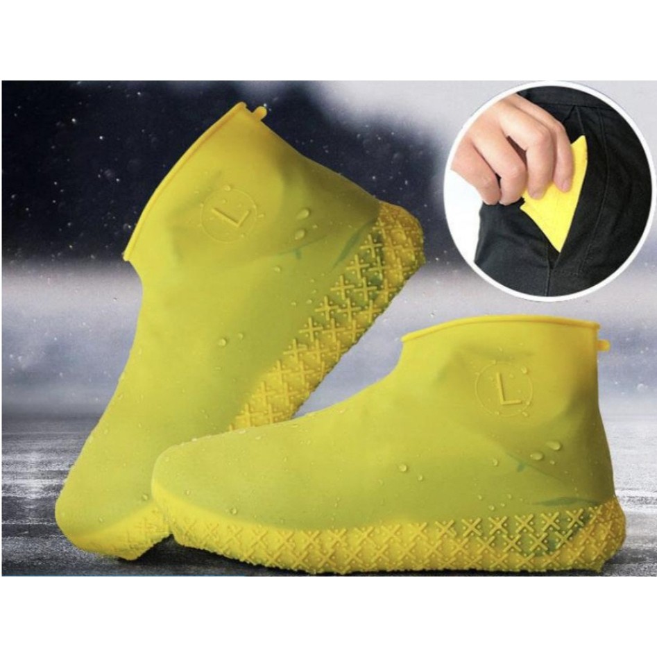 silicone-cover-shoes-รองเท้าซิลิโคนกันน้ำ