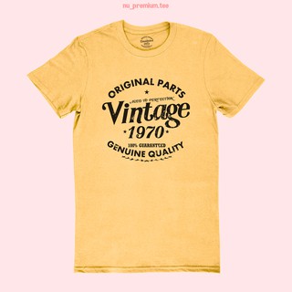 ขายดี!เสื้อยืดลาย Vintage Original 1970 เสื้อวันเกิด เปลี่ยนปีได้ ไซส์ S - 2XLS-5XL