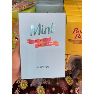 U Lindasay Mint Ice Cream Modeling Mask Pack 5แผ่น