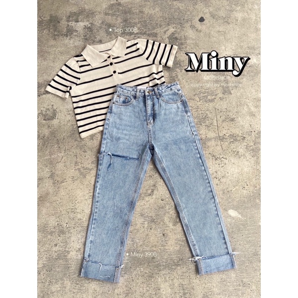 ภาพหน้าปกสินค้ากางเกงยีนส์ Miny Jeans by modishop จากร้าน modishop บน Shopee
