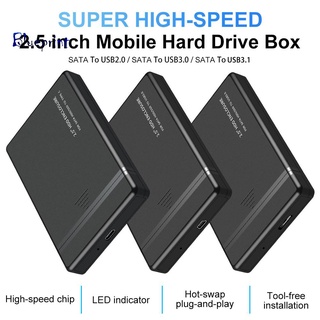 ☞BP USB 2.0 / 3.0 / 3.1 2.5 นิ้ว SATA HDD Enclosure กล่องใส่อะแดปเตอร์ฮาร์ดดิสก์แบบมือถือ