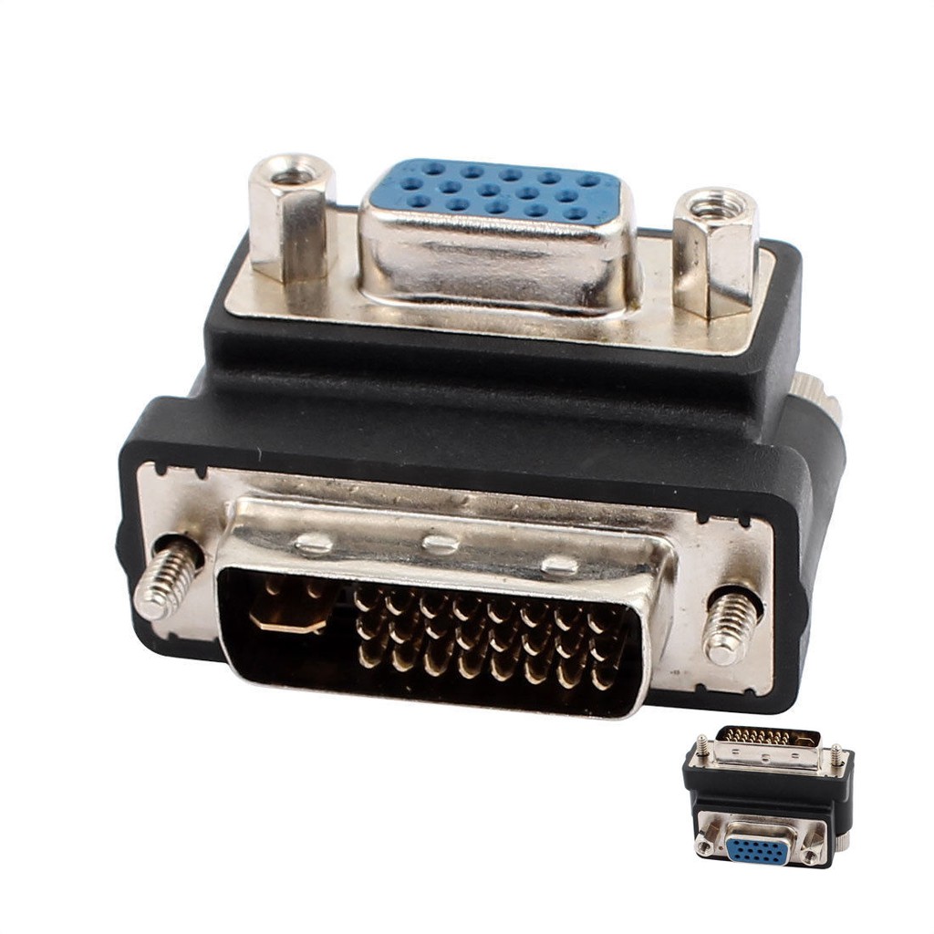 DVI DVI-I Male 24 5 Pin to VGA Female Video Converter Adapter M/F LCD ...