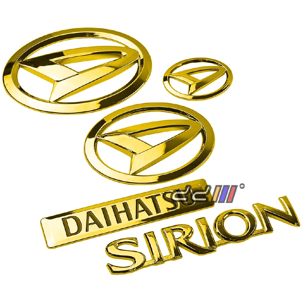 ตราสัญลักษณ์โลโก้-daihatsu-sirion-สีทอง-สําหรับ-perodua-myvi-lagi-best-myvi-icon-alza-axia-bezza