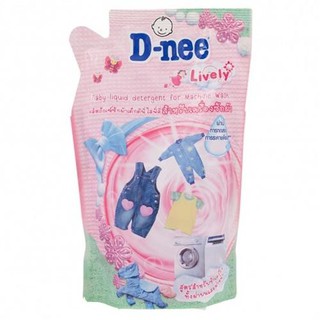 D-Nee Lively, Baby Liquid Detergent Recipe for washing a pink machine, 600 ml, pack of 3 bags