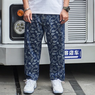กางเกงยีนส์พิมพ์ลาย กางเกงยีนส์ผู้ชายไซส์ 28-48 กางเกงยีนส์เกาหลี ไซส์ใหญ่ทรงหลวมคุณภาพดี *พร้อมส่ง*