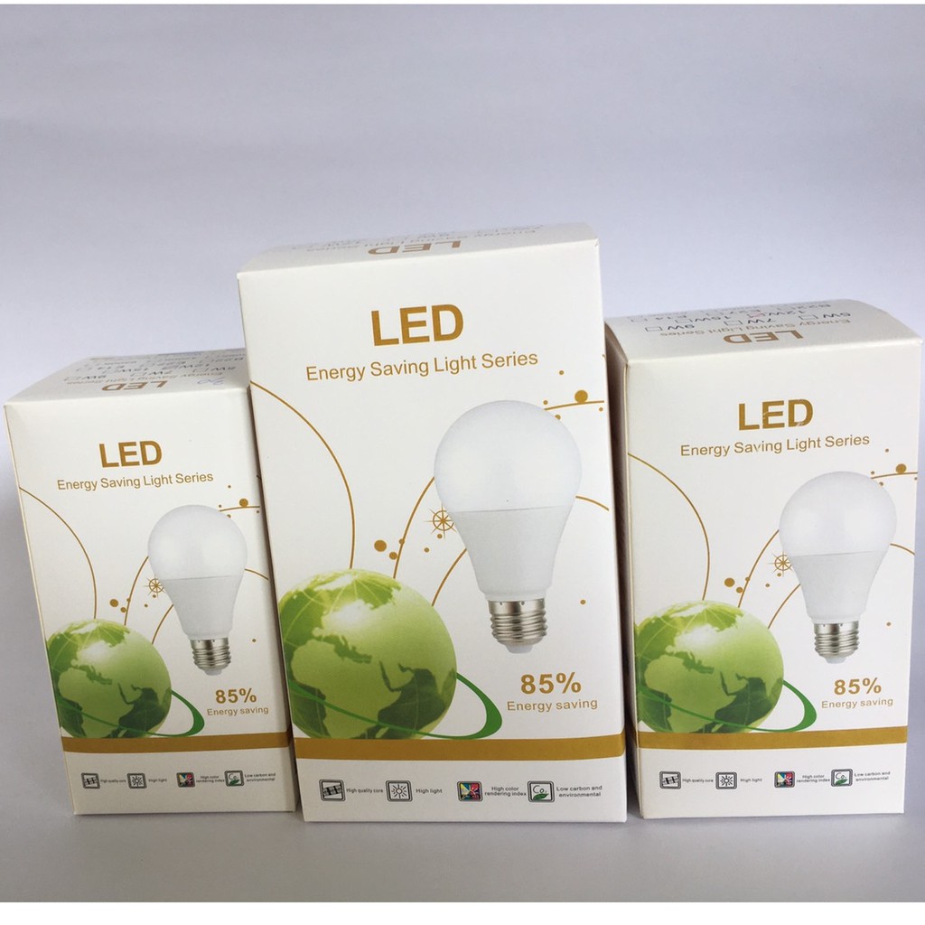 หลอดไฟ-led-bulb-ใช้ไฟฟ้า-220v-ใช้ไฟบ้าน-หลอดไฟขั้วเกลียว-ขั้ว-e27-มี-9w-12w-18w-แสงขาว-ราคาถูก-พร้อมส่ง